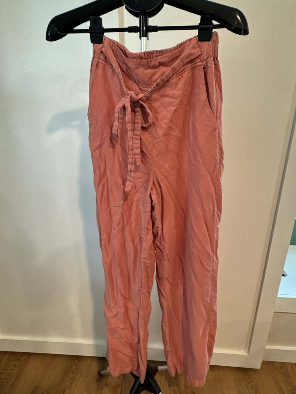Thread & Supply Tie Waist Pants Size XS Pink Casual